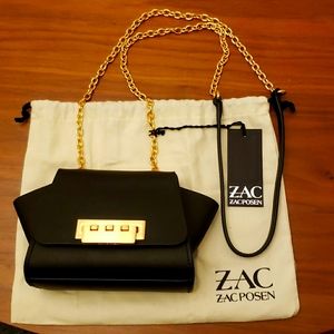 ZAC Posen Black Eartha Mini Chain Crossbody Bag